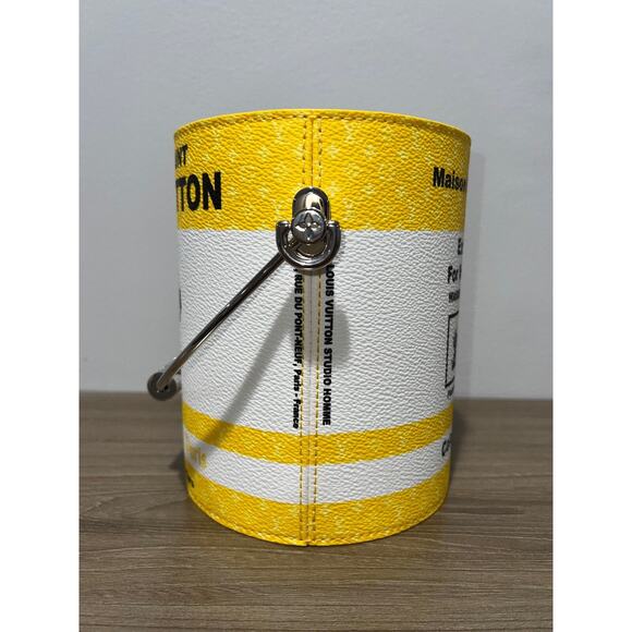 Louis Vuitton Yellow LV Paint Can Monogram Top Handle Shoulder Crossbody Bag - Picture 10 of 14